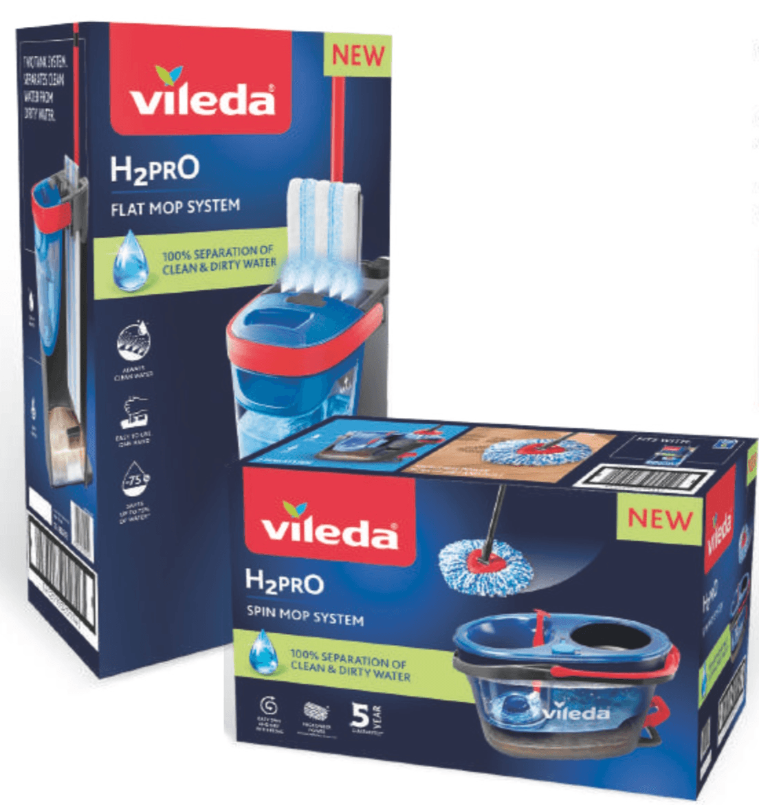 Vileda H2PRO Spin Mop System - Offerta nel negozio Acqua & Sapone