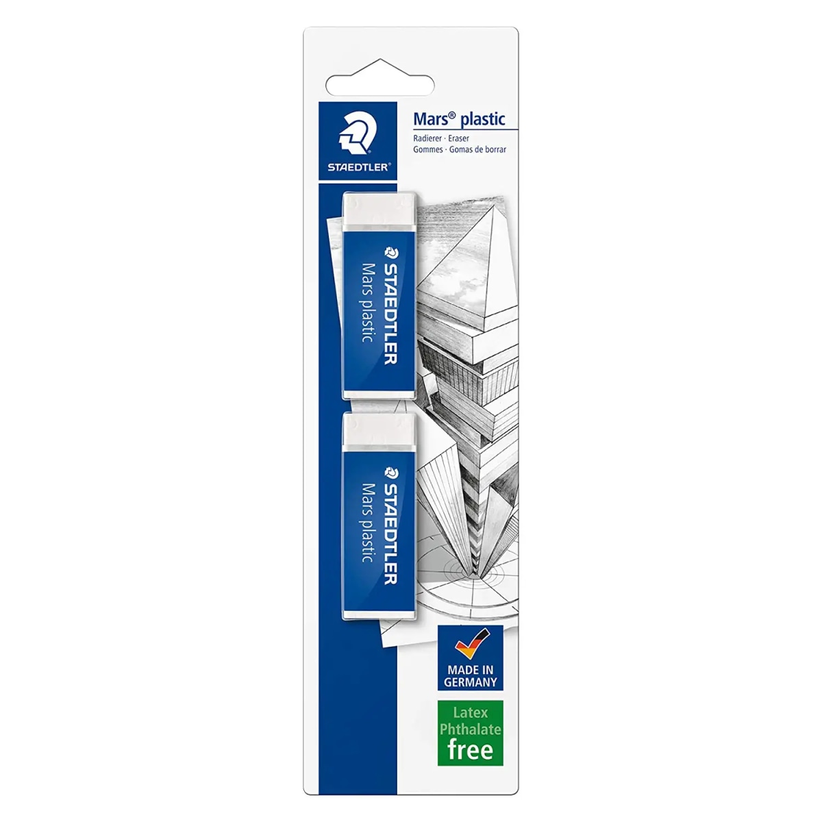 Gomme Staedtler Mars Plastic 2 pezzi in offerta da Il Gigante