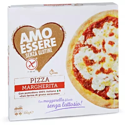 Pizza Margherita con farina di grano saraceno 300 g AMO ESSERE in offerta da Eurospin