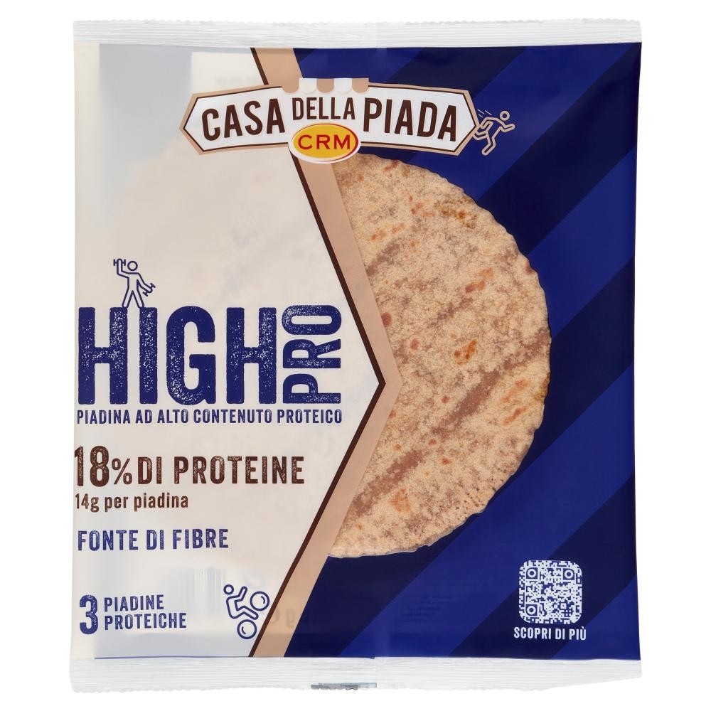 Piadine Proteiche High Pro Casa della Piada conf. da 3, g 225 in offerta da Bennet