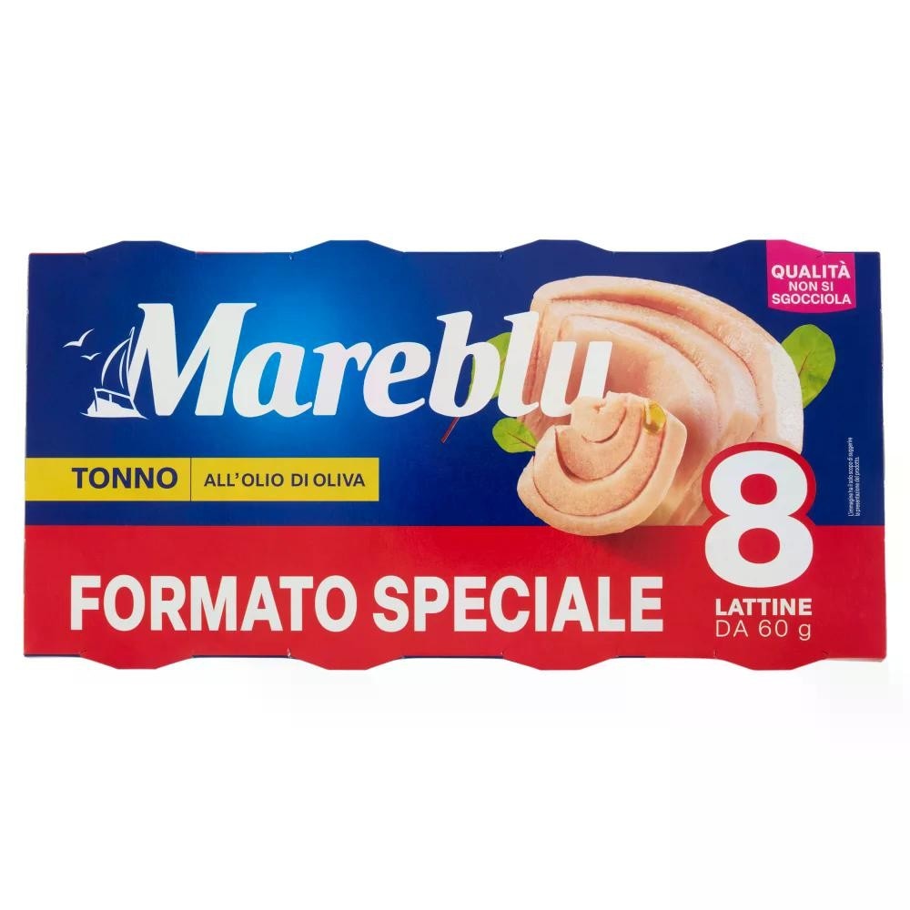 Tonno Mareblu all'olio di oliva/vero naturale 8x60 g in offerta da Il Gigante