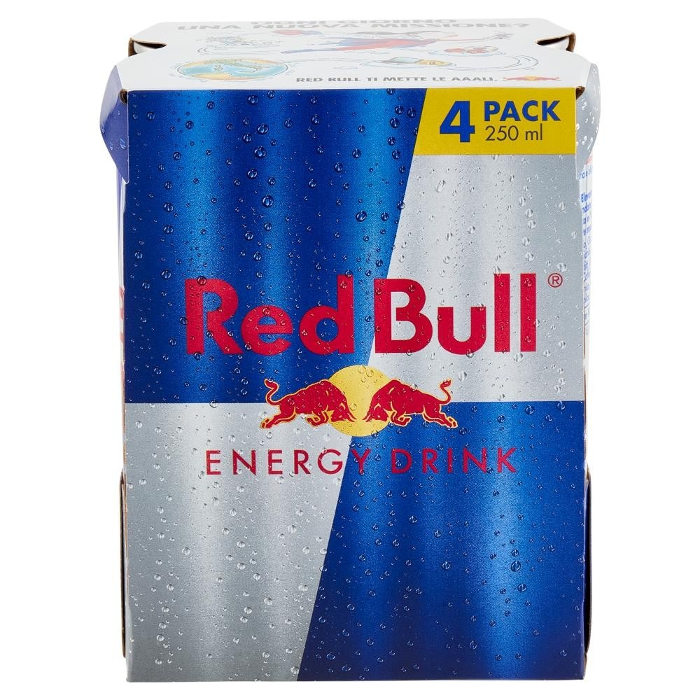 Red Bull Energy Drink Conf. 4 pz ml 250 Cad. 1 l in offerta da Carrefour