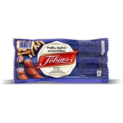 Würstel con pollo, suino e tacchino 3 pz 250 g Tobias in offerta da Eurospin