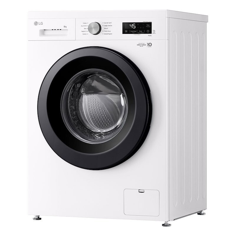 LG lavatrice 6 Motion F4NX1008NWK 8 kg in offerta da Unieuro