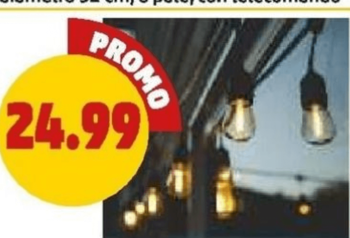 Kit Luminaria 10 M + 10 Portalampada - Offerta nel negozio Penny