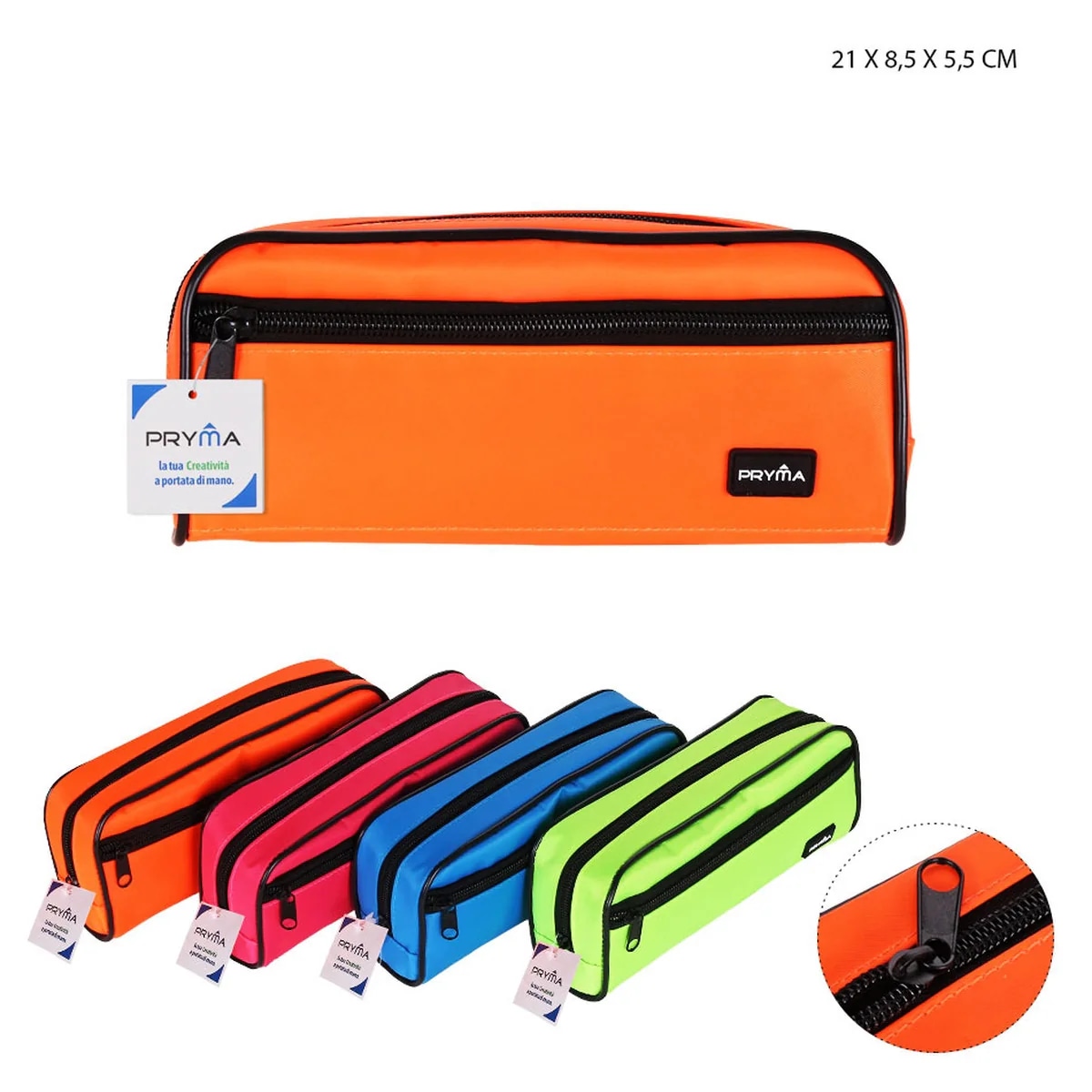 Astuccio stoffa fluo cm 21,5 x 8 in offerta da Panorama