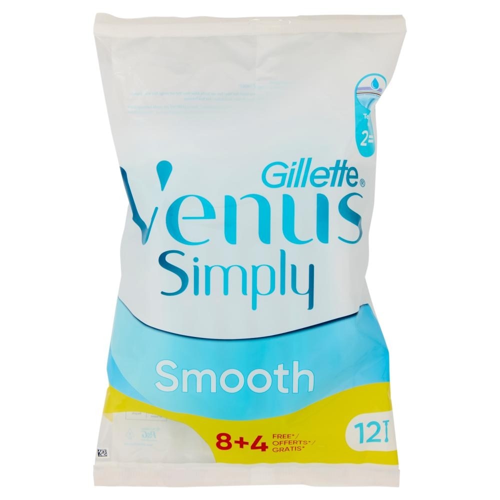 Gillette Venus Simply Smooth Rasoio Usa e Getta 8+4 - Offerta nel negozio Maury's