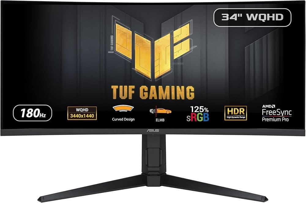 Asus Monitor TUF Gaming VG34VQL3A Curved in offerta da Unieuro
