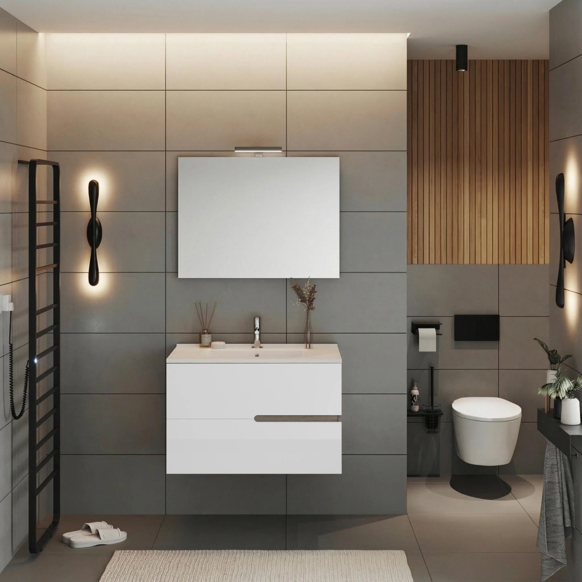 Mobile da bagno sospeso EVA - Offerta nel negozio Leroy Merlin