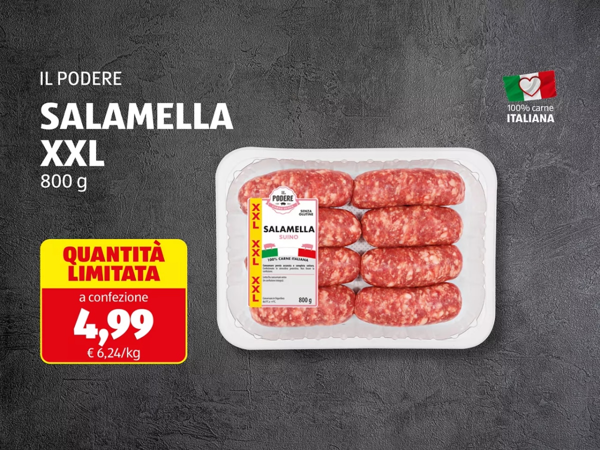 Il Podere salamella XXL 800 g in offerta da ALDI