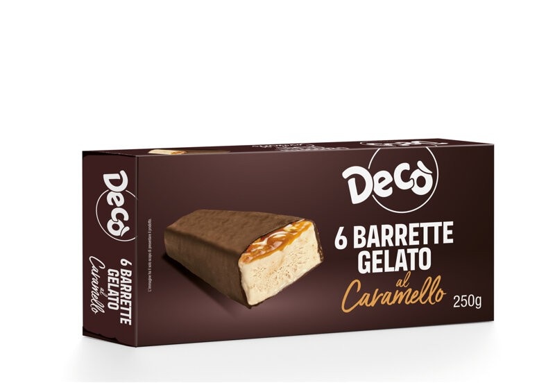 Barrette gelato caramello o cocco Conf. 6 pz 250 g in offerta da Carrefour