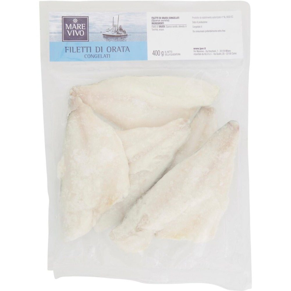 Filetti di orata congelati 400 g in offerta da Iper La grande i