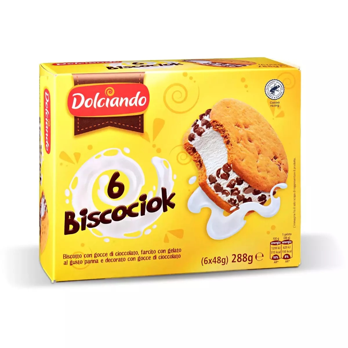Biscociock 6 PZ, 288 g Dolciando in offerta da Eurospin