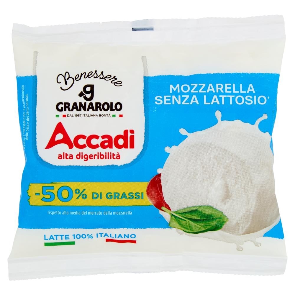 Mozzarella Senza Lattosio Benessere Accadi Granarolo g 100 in offerta da Bennet