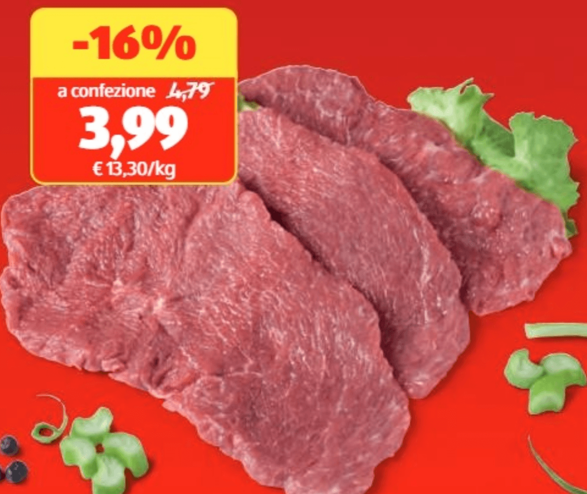 Fettine scelte di equino 300 g Il Podere - Offerta nel negozio ALDI