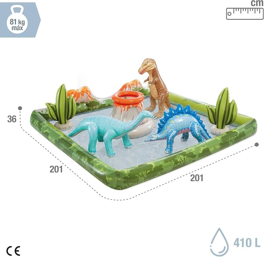 Play Center Jurassic H 36x201x201 cm INTEX in offerta da Happy Casa