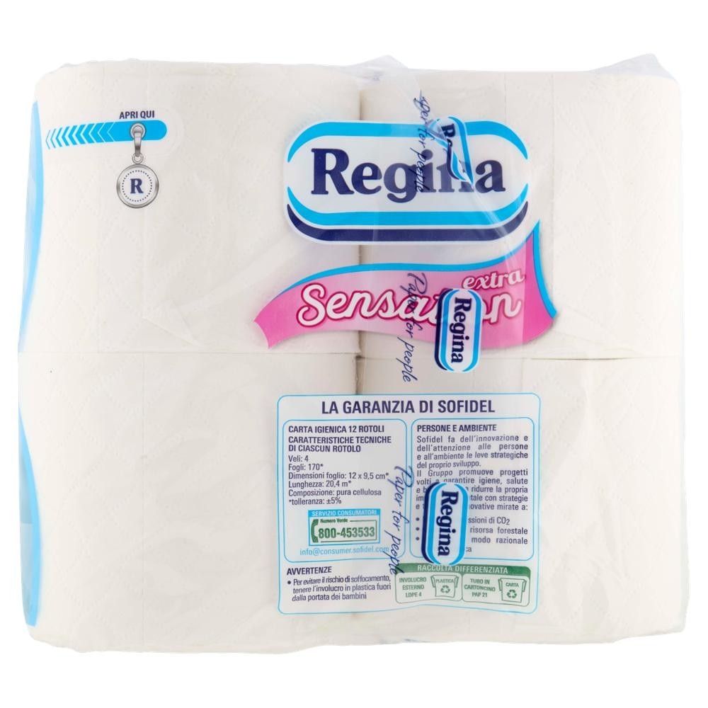 Carta igienica Sensation Extra 12 rotoli in offerta da Bennet