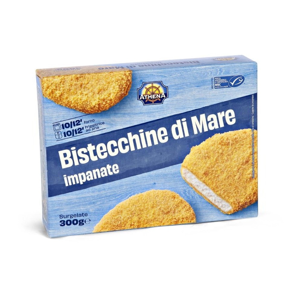 Bistecchine di mare impanate 300 g in offerta da Eurospin
