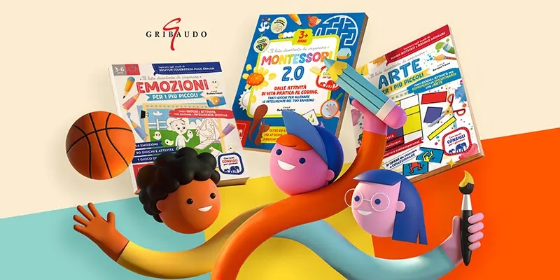 Assortimento libri Gribaudo Activity per la scuola elementare 2 libri in offerta da Coop