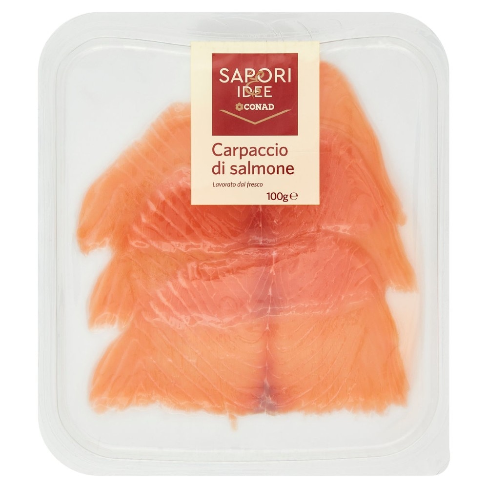 Sashimi di salmone o carpaccio di salmone g 100 in offerta da Bennet