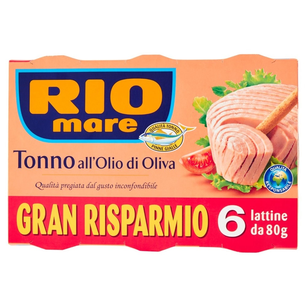 Tonno Rio Mare 6 x 80 g in offerta da MD