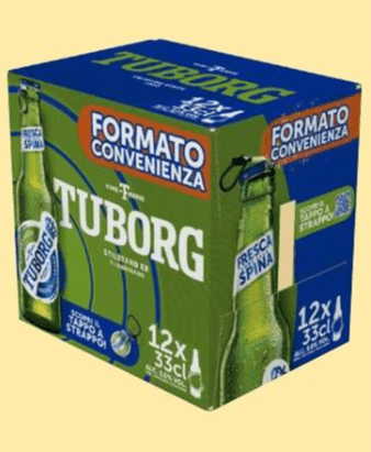 Birra lager Tuborg 12 x 33 cl - Offerta nel negozio Iper La grande i