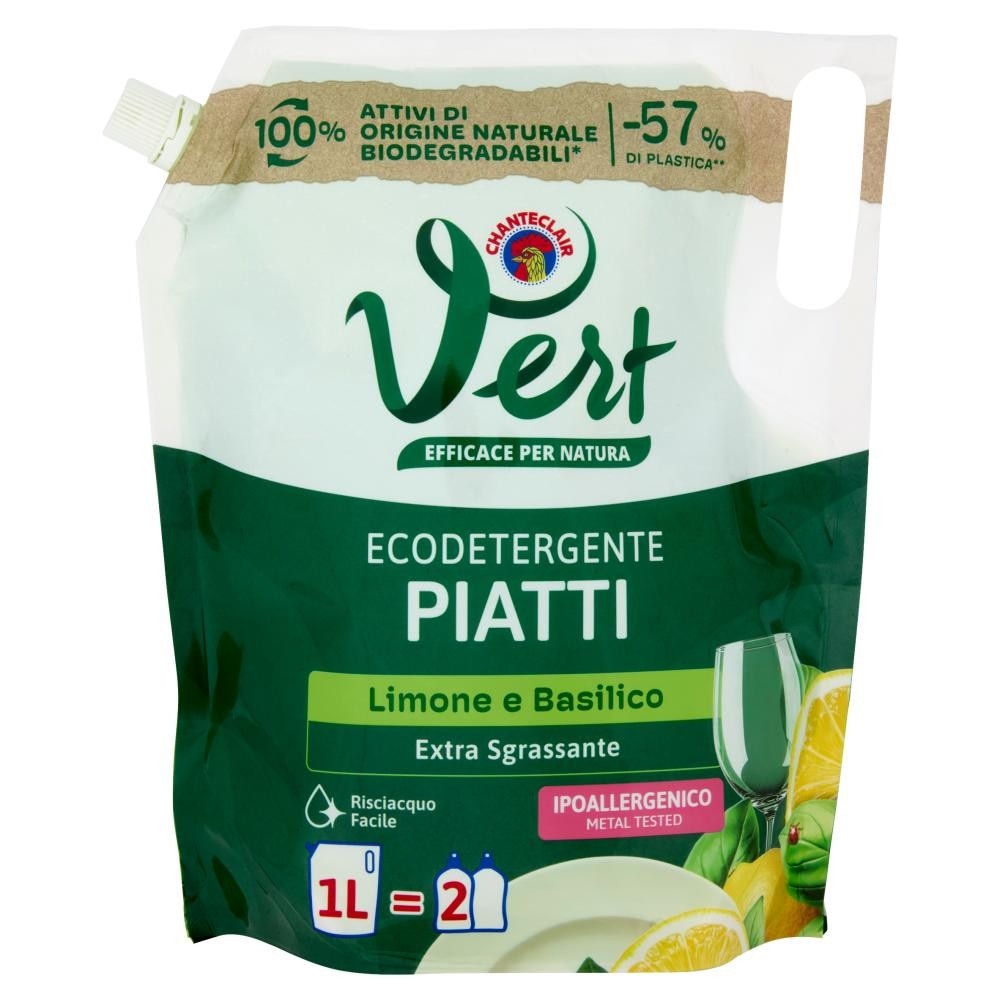 Ecodetergente piatti Limone e Basilico L 1 in offerta da Bennet