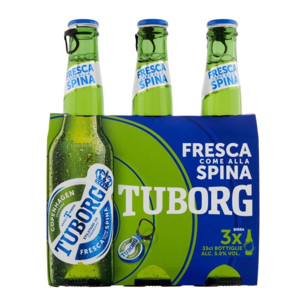 Birra Tuborg conf. da 3 pz - 3 x 33 cl = 99 cl in offerta da Penny
