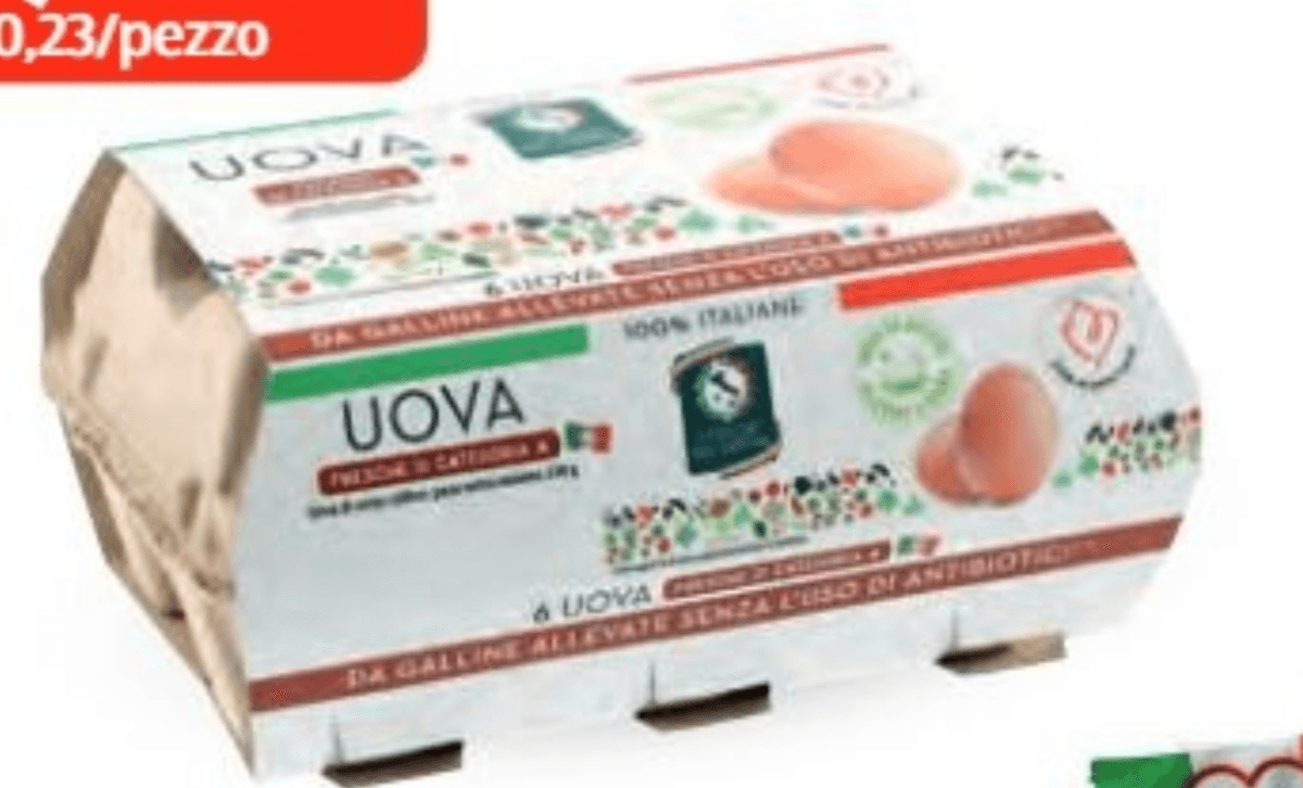 Uova Senza Uso di Antibiotici 6 pezzi I Colori del Sapore - Offerta nel negozio ALDI