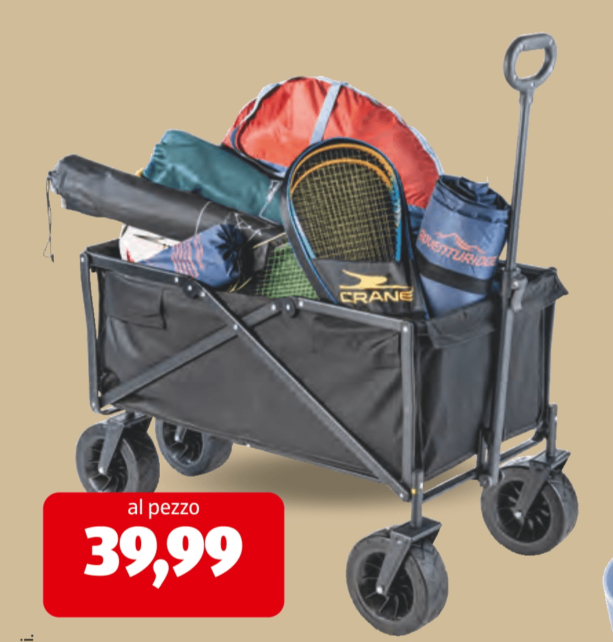 Carrello pieghevole Adventuridge - Offerta nel negozio ALDI