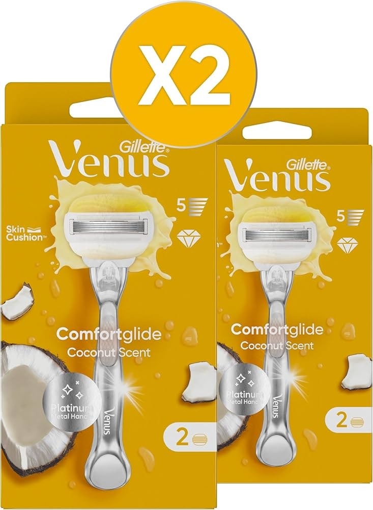 Rasoio donna ComfortGlide Coconut 5 lame, 1 Manico+2 ricariche GILLETTE VENUS - Offerta nel negozio Bennet
