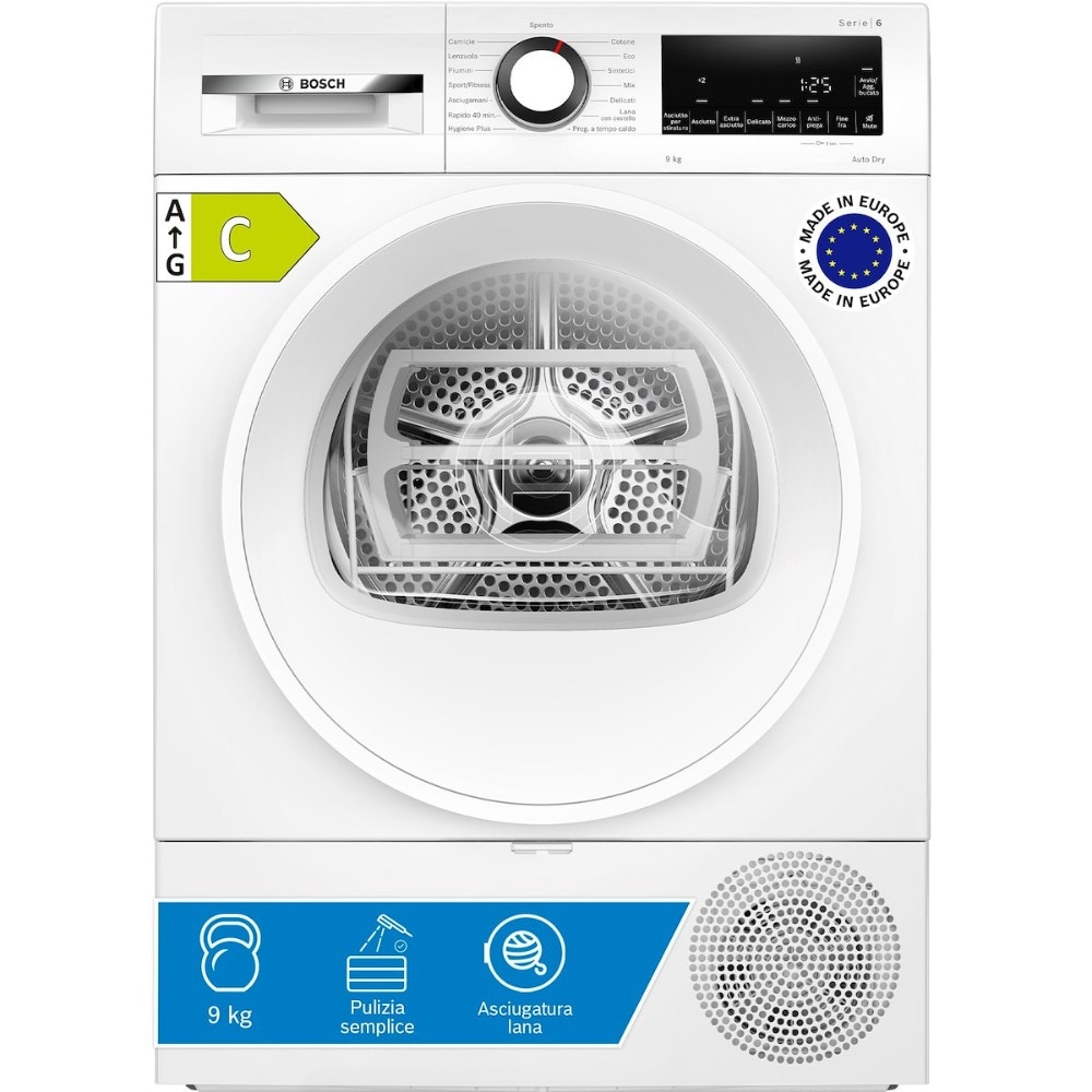 Bosch Asciugatrice WQG243D6IT 9KG in offerta da Trony