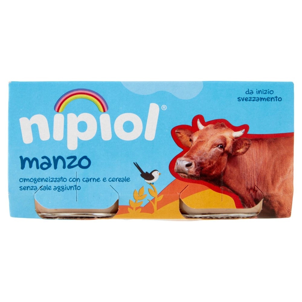 Nipiol omogeneizzati alla carne Conf. 2 pz 160 g in offerta da Carrefour