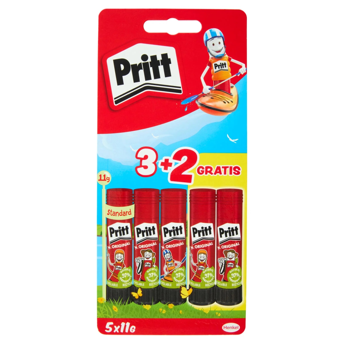 Pritt colle stick 5 x 11 g in offerta da Iper La grande i