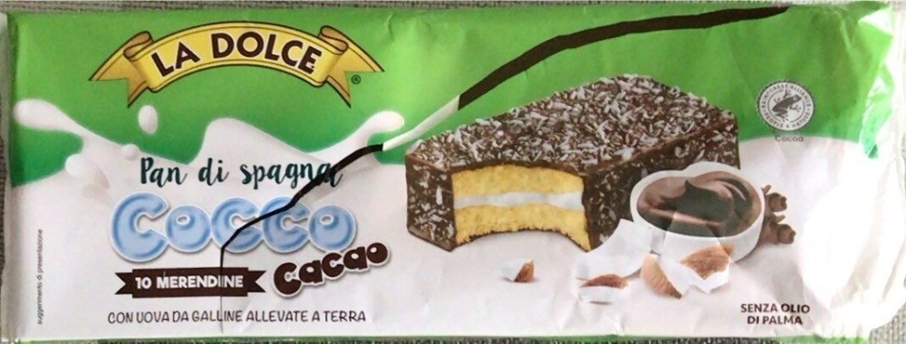 Merendine La Dolce cacao e cocco 350 g in offerta da MD