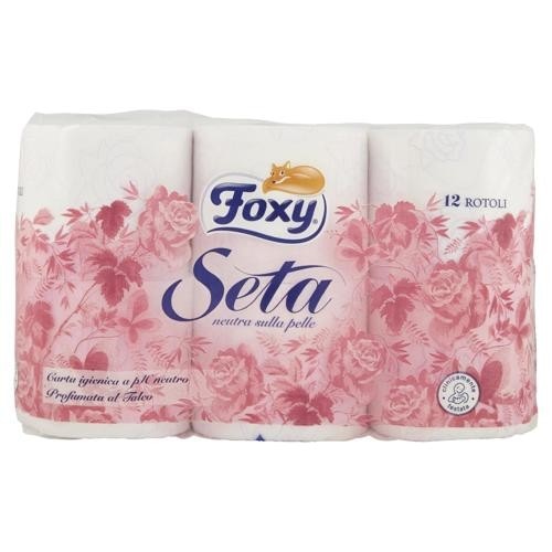 Carta igienica Seta Foxy 2 veli, 12 rotoli in offerta da Panorama