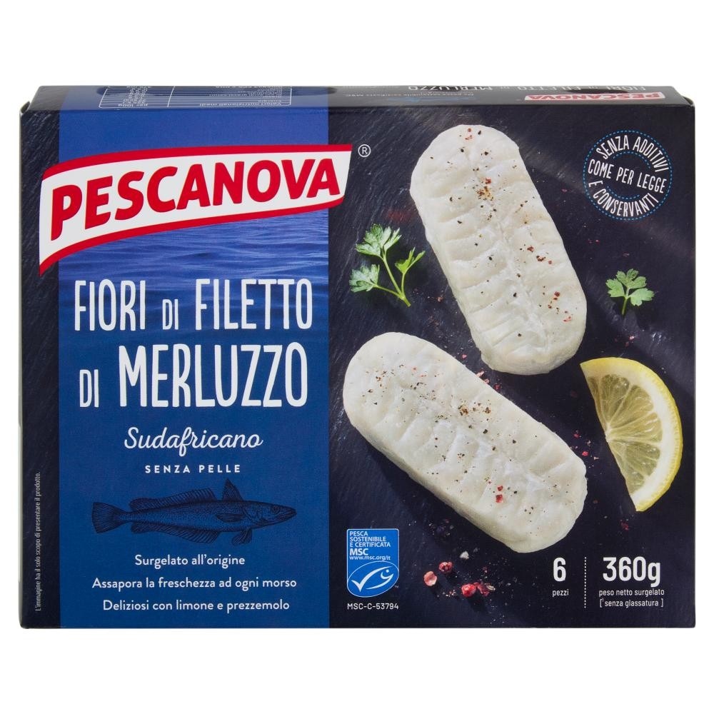 Fiori di Filetto di Merluzzo sudafricano 360 g PESCANOVA in offerta da Carrefour