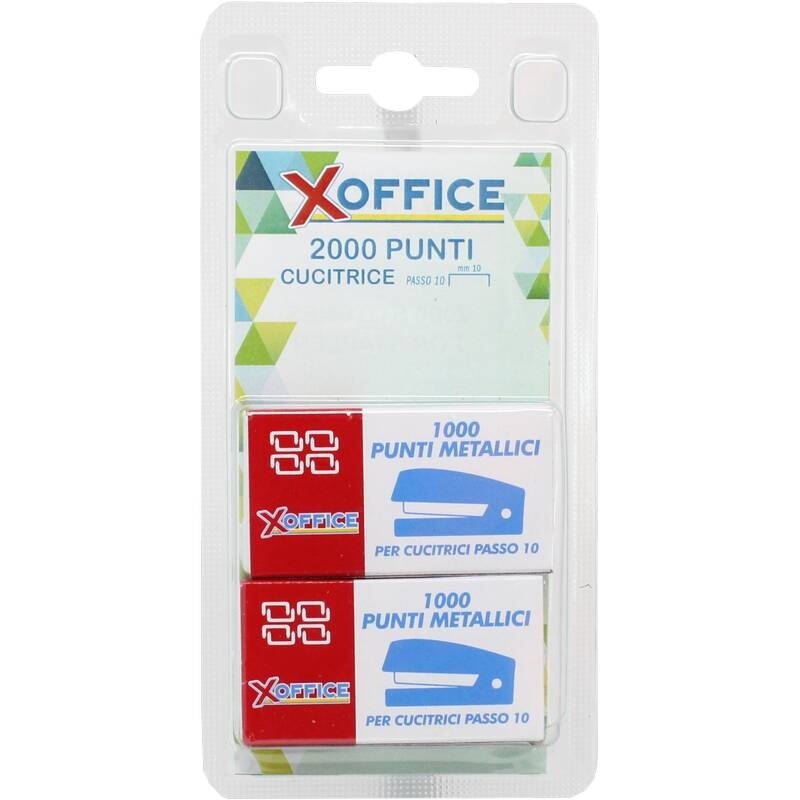 Punti metallici per cucitrice Xoffice 2000 punti in offerta da Il Gigante