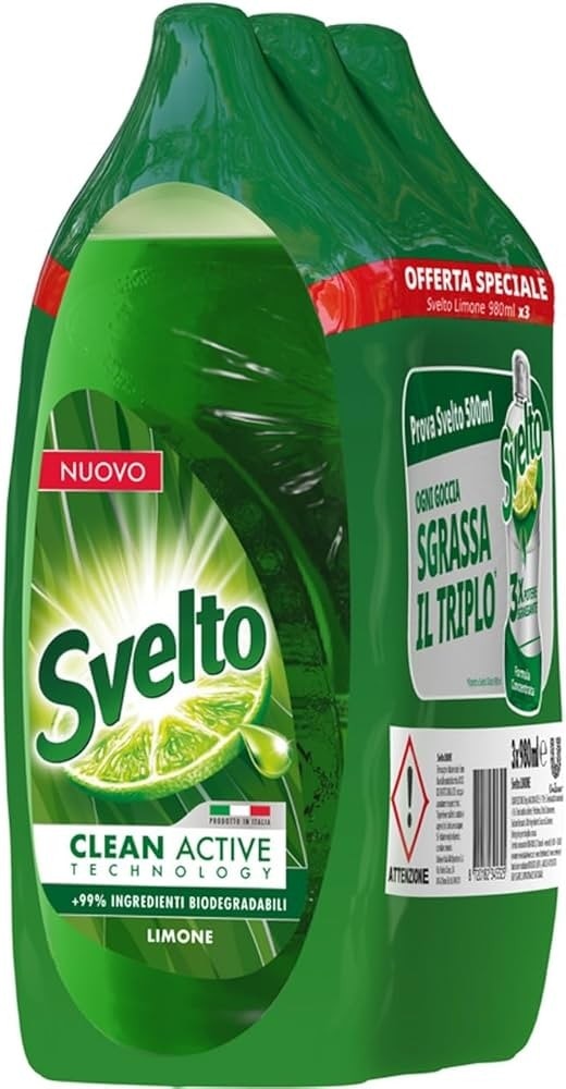 Svelto Detersivo Piatti 980MLX3 PEZZI - Offerta nel negozio Maury's