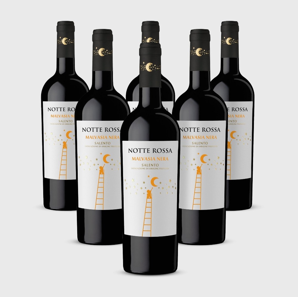 Primitivo, Malvasia Nera, Syrah o Negroamaro Rosato Salento Igp Notte Rossa 750 ml in offerta da Bennet