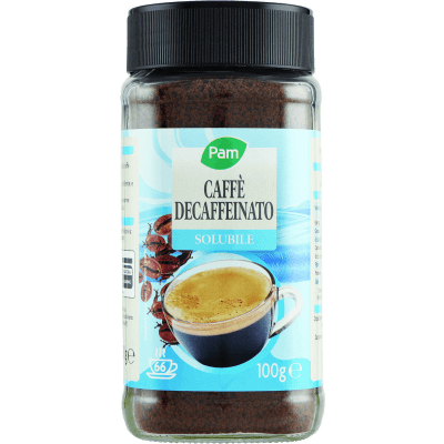 Caffè solubile decaffeinato Pam g 100 in offerta da Panorama