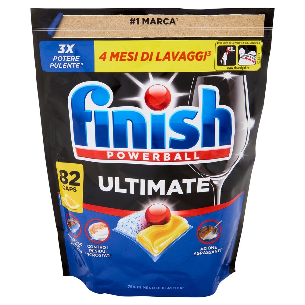 Pastiglie per lavastoviglie Finish Ultimate conf. da 75 o 82 in offerta da Bennet