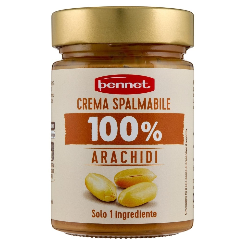 Crema spalmabile 100% arachidi 300 g Bennet in offerta da Bennet