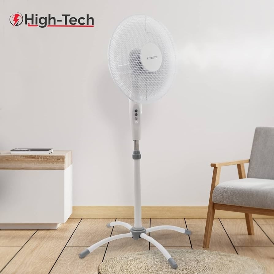 High-Tech ventilatore a piantana in metallo 60W in offerta da Maury's