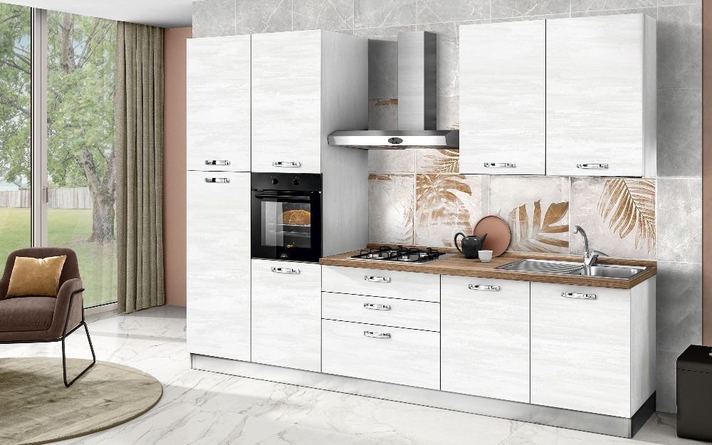 Cucina Stella 330 cm 330x60x240h - Offerta nel negozio Mondo Covienza