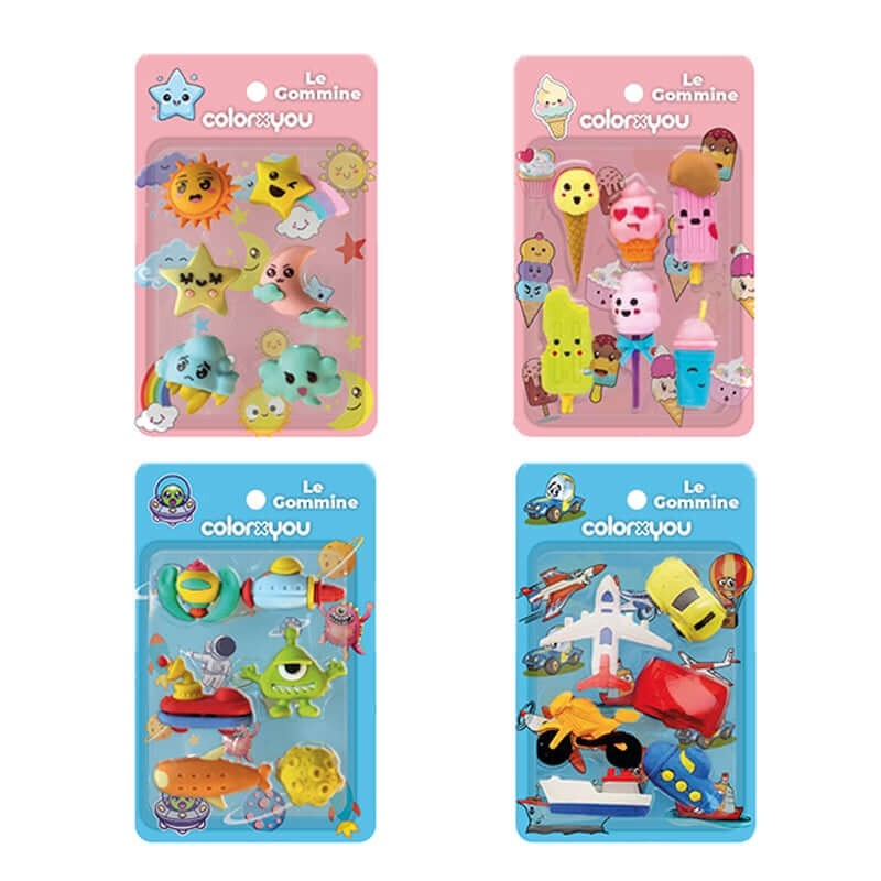 Set 6 Gommine 6 pezzi in offerta da Carrefour