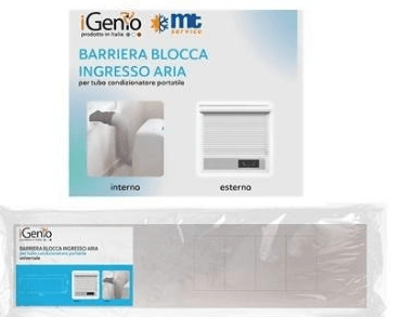 Barriera blocca ingresso aria per tubo condizionatore portatile universale iGenio in offerta da Comet
