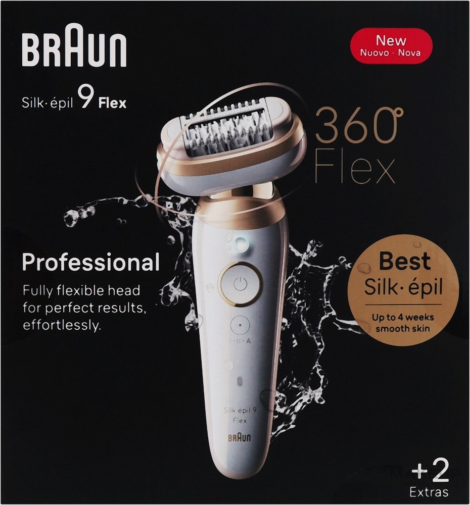 Braun Epilatore Silk-èpil Serie 9-011 Flex 3D in offerta da Comet