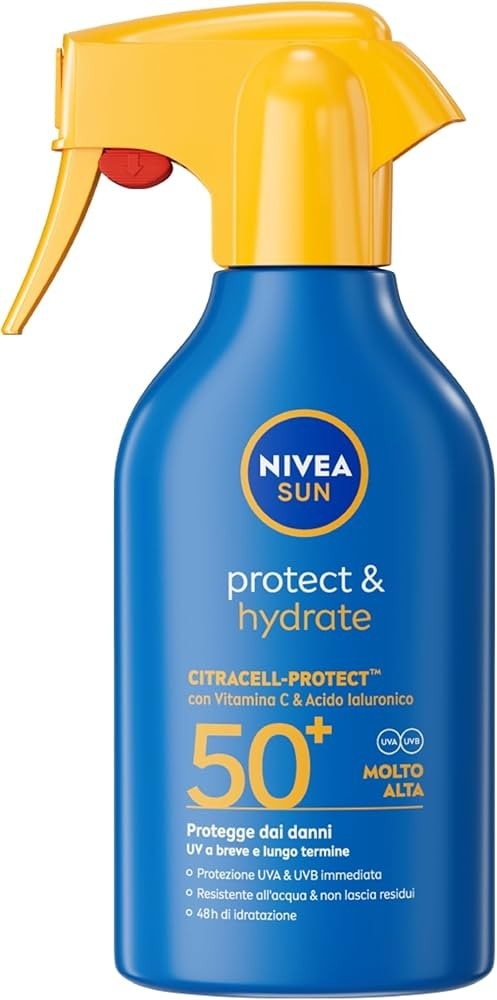 Spray Solare Protect & Hydrate SPF 50+ Nivea Sun 250 ml - Offerta nel negozio Carrefour