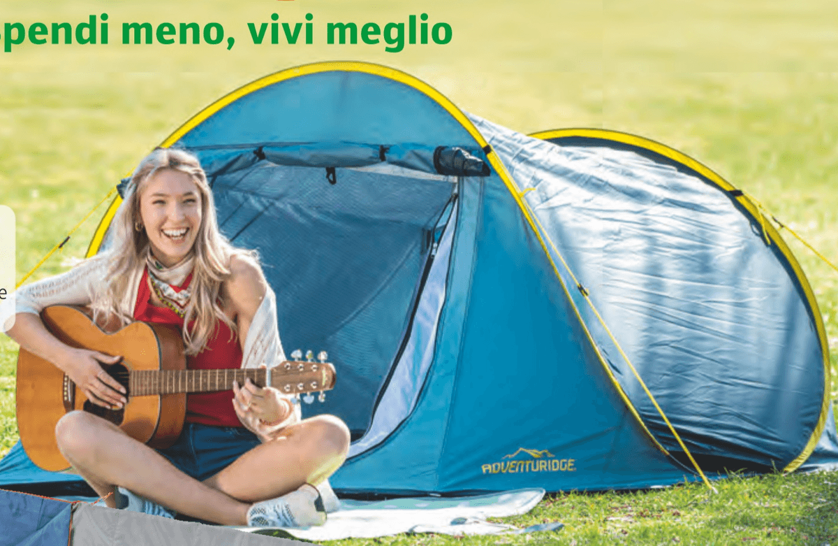 Tenda Pop-Up Adventuridge - Offerta nel negozio ALDI